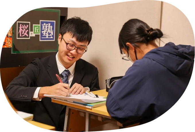 講師と生徒の授業風景